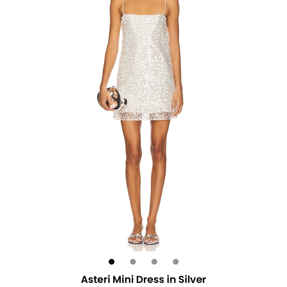 Asteri Mini Dress in Silver